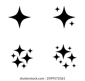 twinkle star icon element design vector