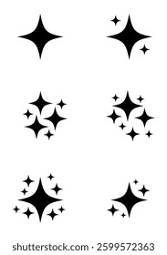 twinkle star icon element design vector