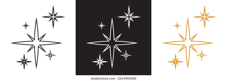 Twinkle star icon glitter bright magic light vector. Magic light pictogram. Vector for websites, mobile interfaces, presentations, banner, visual branding etc. Vector illustration. EPS 10