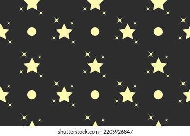 Twinkle Star seamless pattern. Modern Sparkles pattern. Element shiny flash. Decoration starry twinkle. Cute childish pattern for textile, birthday invitation, paper. Star pattern