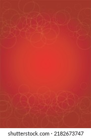 Twinkle Vector Magic Background With Golden Sparkle Circles on Red Gradient. Shiny Sun Texture. Defocused Bokeh Design. Christmass And New Year Frame. Glittery Shimmer Summer Love Page.  Flicker Cover