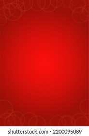 Twinkle Vector Magic Background With Golden Sparkle Circles on Red Gradient. Shiny Sun Texture. Defocused Bokeh Design. Christmass And New Year Frame. Glittery Shimmer Summer Love Page.  Marriage Card