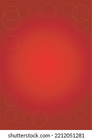 Twinkle Vector Magic Background With Golden Sparkle Circles on Red Gradient. Shiny Sun Texture. Defocused Bokeh Design. Christmass And New Year Frame. Glittery Shimmer Summer Love Page.  Party Poster