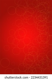 Twinkle Vector Fondo mágico con Círculos de centraje dorados en gradiente rojo. Una textura solar brillante. Diseño De Bokeh Desenfocado. Navidad Y Marco De Año Nuevo. Glittery Shimmer Summer Love Page.  Tarjeta de cumpleaños