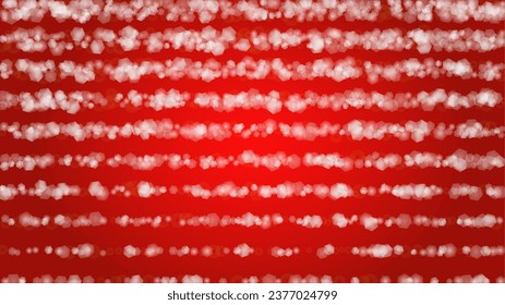 Twinkle Vector Magic Background With Golden Sparkle on Red Gradient. Shiny Sun Texture. Defocused Bokeh Design. Christmass And New Year Frame. Glittery Shimmer.