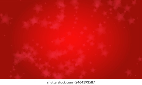 Twinkle Vector Magic Background With Golden Sparkle on Red Gradient. Shiny Sun Texture. Defocused Bokeh Design. Christmass And New Year Frame. Glittery Shimmer.