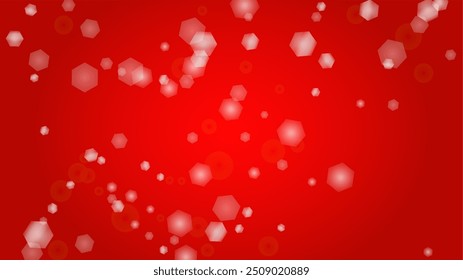 Twinkle Vector Magic Background With Golden Sparkle on Red Gradient. Shiny Sun Texture. Defocused Bokeh Design. Christmass And New Year Frame. Glittery Shimmer.