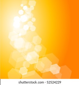 Twinkling Orange Background