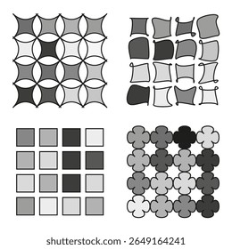 Ícone de estrela cintilante. Símbolo de padrão celeste. Forma geométrica preta. Elemento de design vetorial.