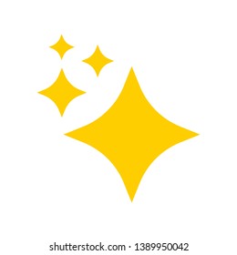 Twinkling Star, Shine vector icon. Yellow shine icon.