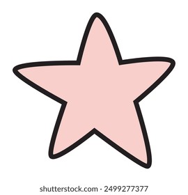 Twinkling Star Vector Sticker Illustration Design