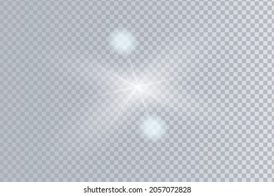 
Twinkling stars on a light grid
