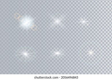 twinkling stars on a transparent grid