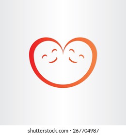 twins babies smile heart shape love icon