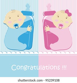 Twins Baby Boy And Girl