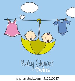 Twins baby shower