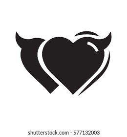 Twins Heart of Devil love black color