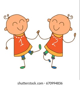 Twins illustration