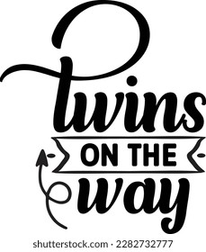 Twins on the Way svg ,Pregnancy design, Pregnancy Svg design