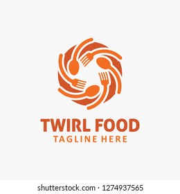 Twirl food logo design
