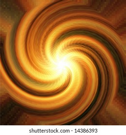 Twirl Light Burst Background - Vector