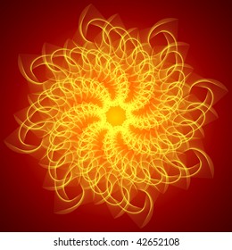 Twirl Mandala Background