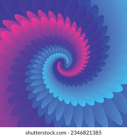 Twirl Neon colors, abstract swirl vector backgrounds