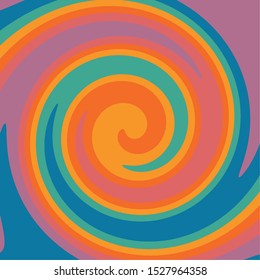 Twirl paint 70s Retro colors abstract fluid backgrounds psychedelic palette