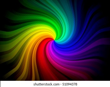 Twirl Rainbow Burst Background