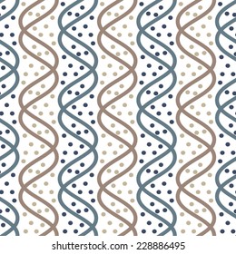 Twirl spiral with dots  vector background pattern