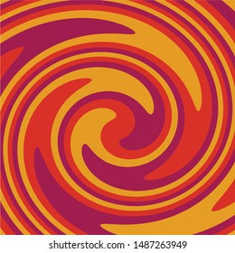 Twirl Twist paint 70s Retro colors abstract fluid backgrounds Yellow Purple  Orange  Swirl vortex vector background