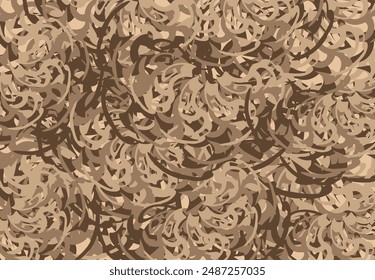 Twirled floral or plant backdrop in pastel tones for textiles or fabrics. Dry flowers for backgrounds or textures, business concepts, wallpaper, scrapbooking, tiles, dynamic posters, fashion trends