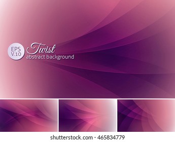 Twist  abstract background. A set of twist vector background suitable for design element