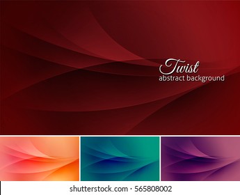Twist  abstract background. A set of vector background suitable for design element