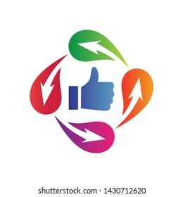 Twist Arrow Cycle Logo Design