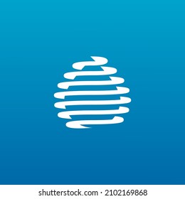VECTOR DE DISEÑO DE LOGOTIPO DE AGUA REDUCIDA