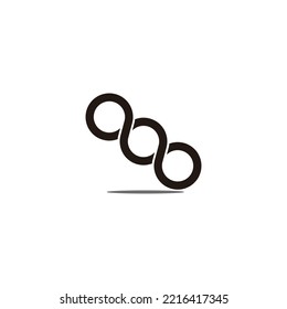 twist infinity line shadow symbol lgoo vector 