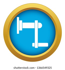 Twist tool icon blue vector isolated on white background for any design