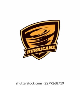 Vector de plantilla para deportes con el logotipo del tifón del huracán Tornado 