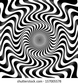 Twist, Twirl, Spiral, Whirlpool, Optical Illusion, hypnosis, subconscious, hypnotherapy vector illustration (background) #2