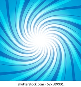 Twisted Blue star burst abstract design background concept