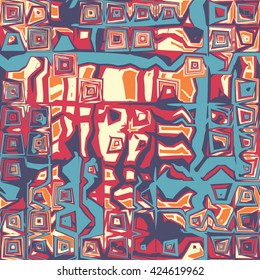 Twisted checkers - vector seamless pattern