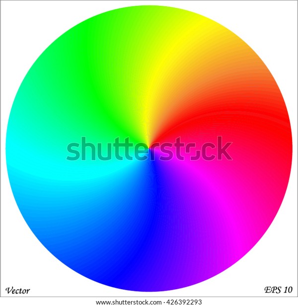 Twisted Color Wheel Stock Vector (Royalty Free) 426392293