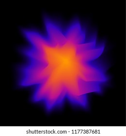 twisted distorted rippled vivid abstract liquid fluid gradient color shape