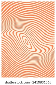 Twisted and distorted vector groovy hippie background. Waves, swirl, twirl pattern. Retro backgrounds in psychedelic style. Vector illustration