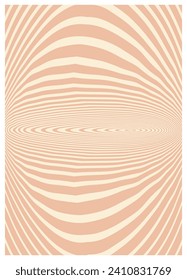 Twisted and distorted vector groovy hippie background. Waves, swirl, twirl pattern. Retro backgrounds in psychedelic style. Vector illustration