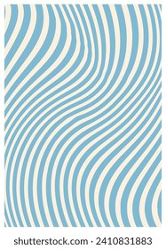 Twisted and distorted vector groovy hippie background. Waves, swirl, twirl pattern. Retro backgrounds in psychedelic style. Vector illustration