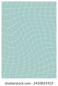 Twisted and distorted vector groovy hippie background. Waves, swirl, twirl pattern. Retro backgrounds in psychedelic style. Vector illustration