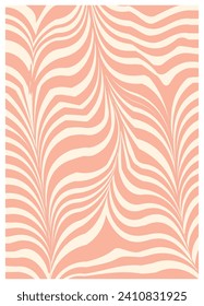 Twisted and distorted vector groovy hippie background. Waves, swirl, twirl pattern. Retro backgrounds in psychedelic style. Vector illustration