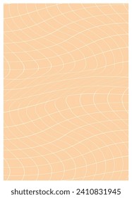 Twisted and distorted vector groovy hippie background. Waves, swirl, twirl pattern. Retro backgrounds in psychedelic style. Vector illustration
